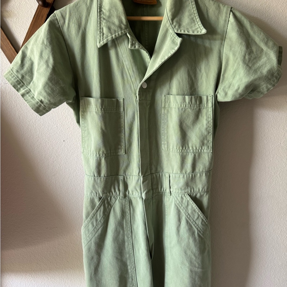 Light Green Big Bud Press Medium Jumpsuit
